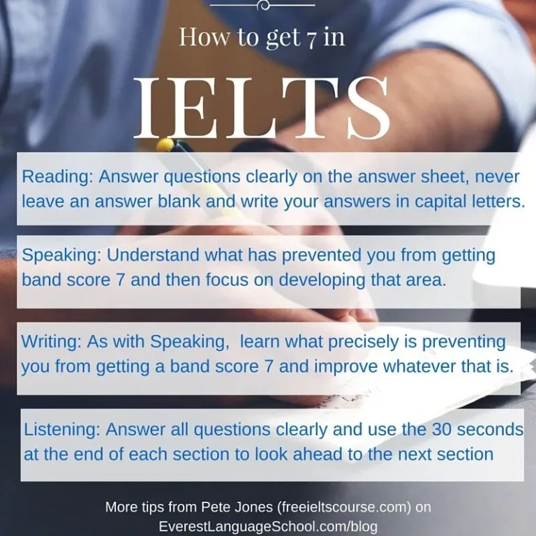 How to get 7 in IELTS