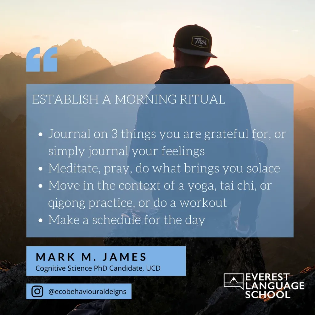 Learn English Online - Morning ritual